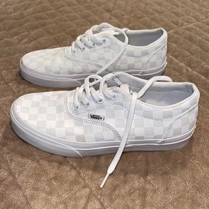 Checkered vans shoes